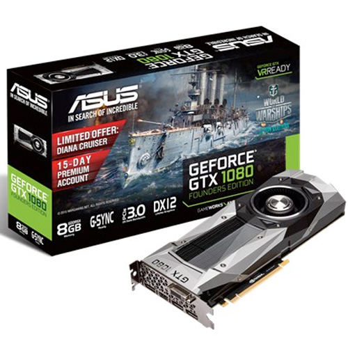 ASUS製　GeForce GTX 1080　8GB