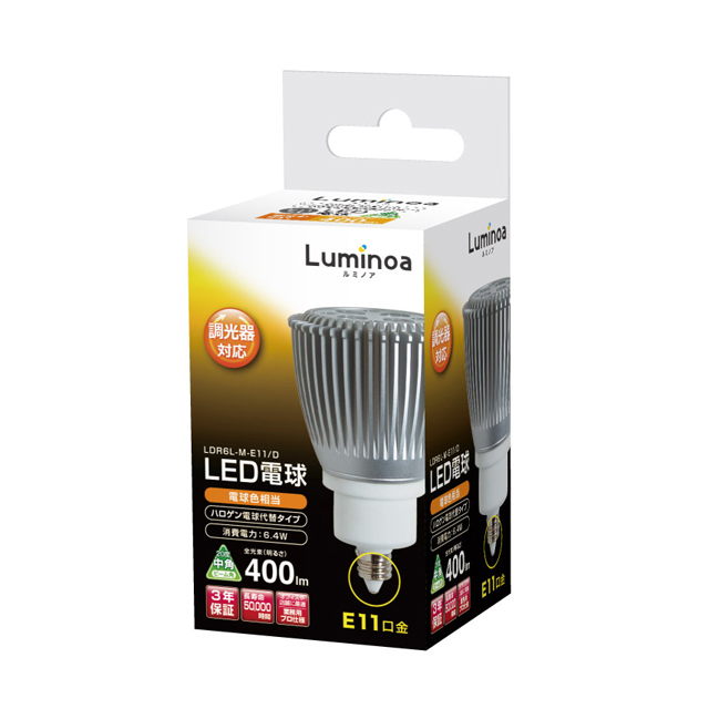 Luminoa Ldr6l M E11 D 電球色 中角 テックウインド株式会社