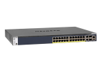 GSM4328PA-100AJS ― PoE+対応 (480W) ギガビット24ポート, 10G RJ-45×2, 10G SFP+スロット×2 スタッカブルL3フルマネージスイッチの写真
